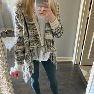 Fringe cardigan - small